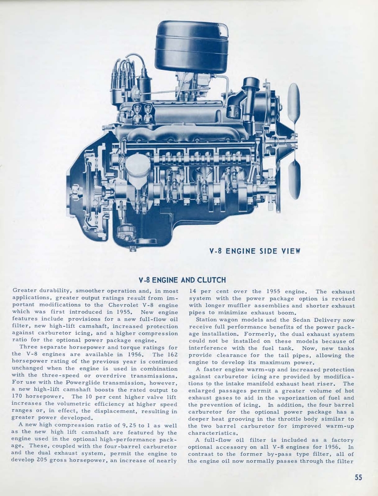 1956 Chevrolet Engineering Features Brochure Page 60